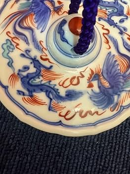 Amazon.co.jp: 1879 十四代 辻常陸製 染錦龍鳳凰文 文鎮 : 文房具