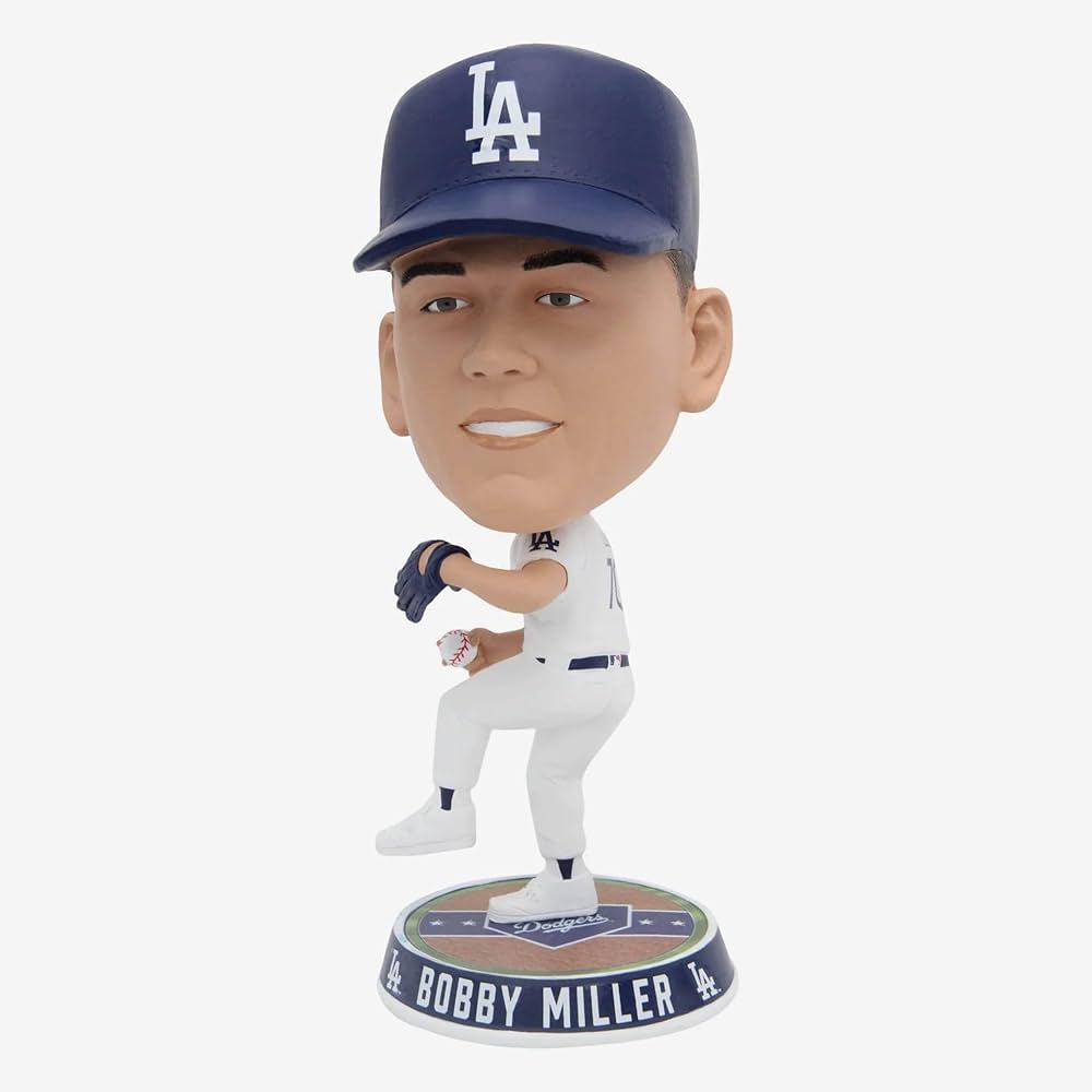 Bobby Miller Los Angeles Dodgers Field Stripe Bighead Bobblehead