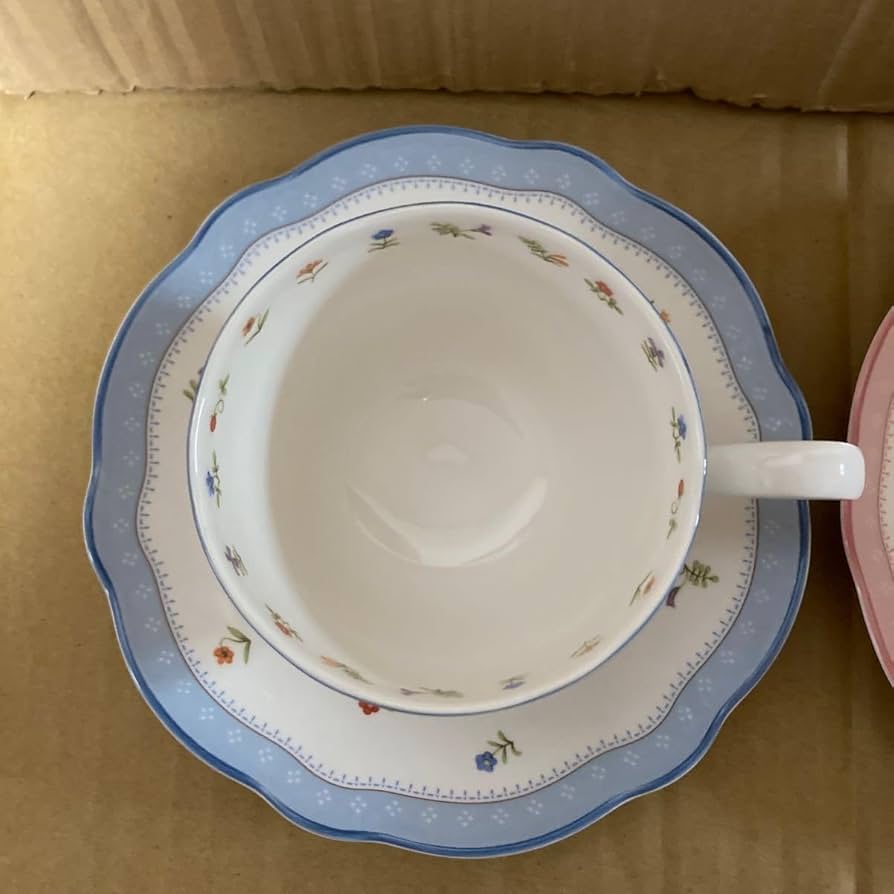 Amazon | ノリタケ トゥルーラブ カップ＆ソーサー 2客 ブルー ピンク