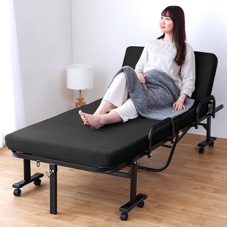 Amazon｜アイリスオーヤマ 折りたたみベッド シングル ハイタイプ