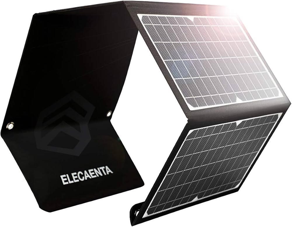 Amazon.co.jp: ELECAENTA 30W ソーラーパネル 3USBポート PD18W/QC3