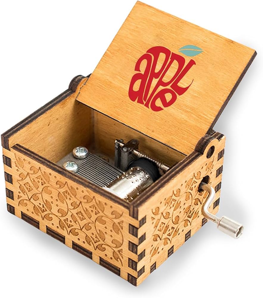 Tupperware 木製手動オルゴール Tupperware 木製手動オルゴール