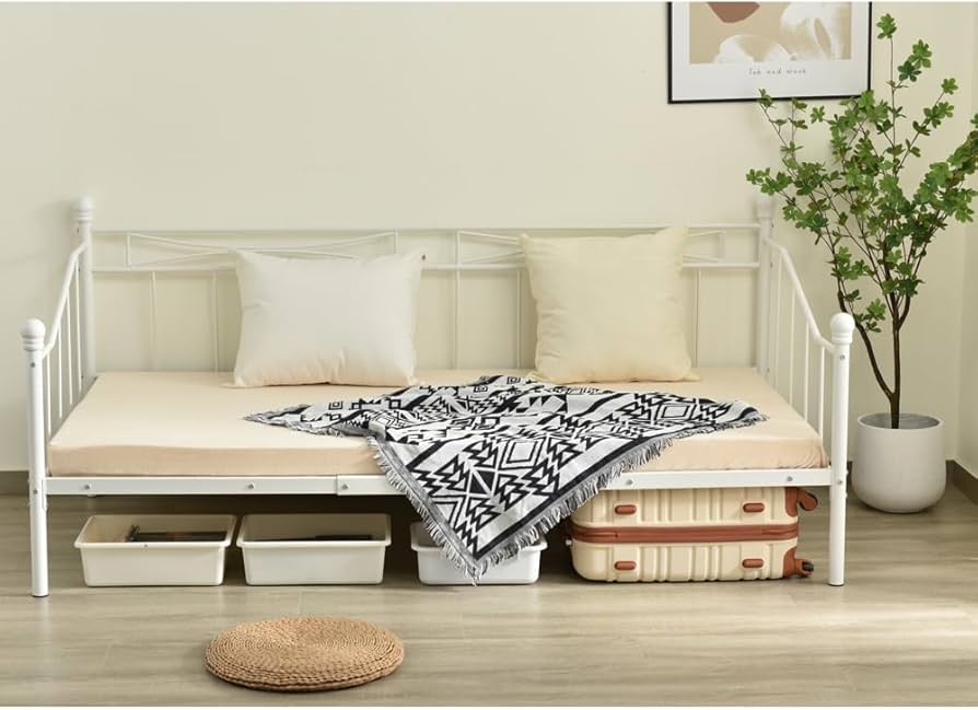 Amazon｜【ホワイト】シングルベッド パイプベッド ベッド シングル