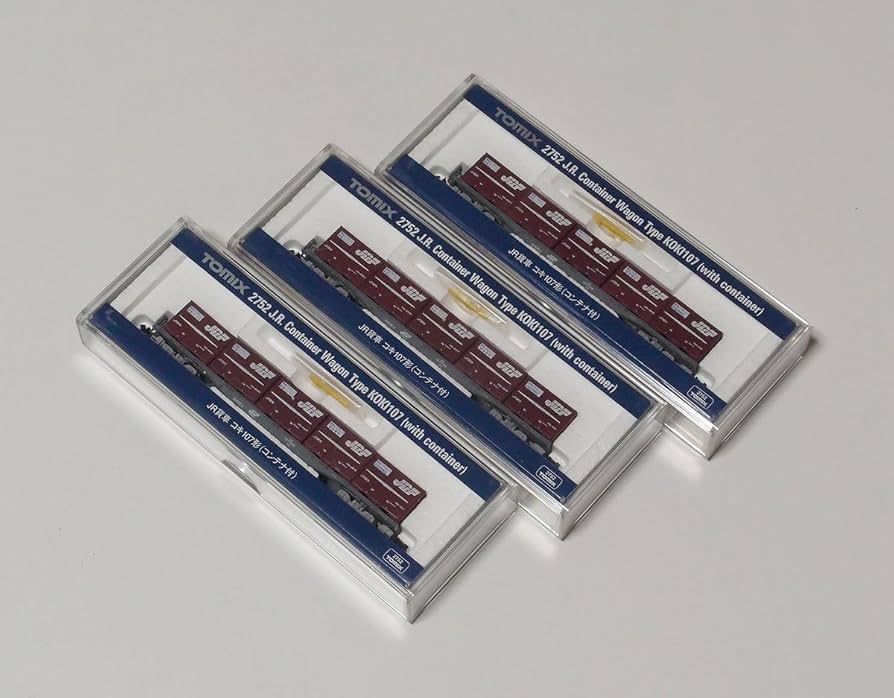 Amazon.co.jp: Tomix 2752 JR貨車 コキ107形 コンテナ付 3両セット