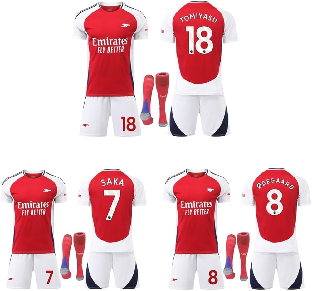 Amazon | アーセナル ユニフォーム 24-25 ホーム 背番7、8、18 空白