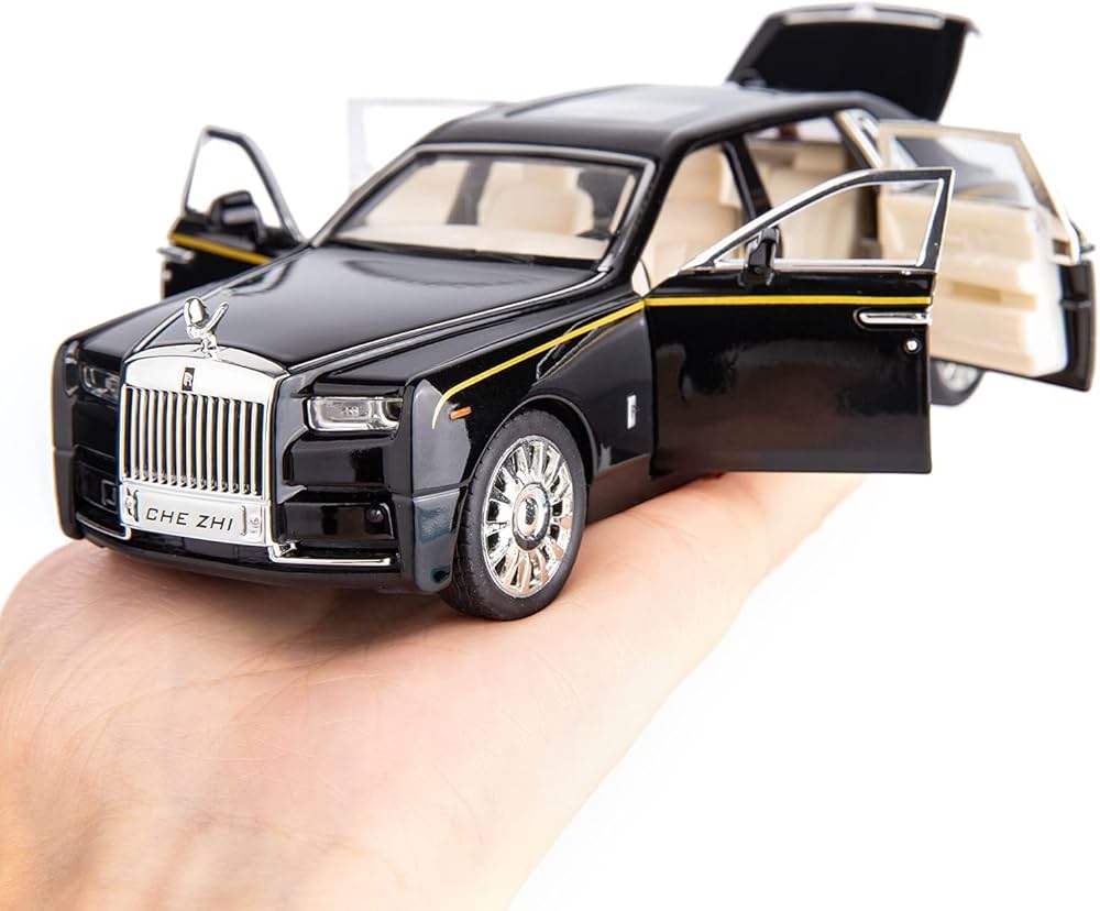 BDTCTK 1/32 Rolls-Royce Phantom Model Car,Zinc Alloy Pull Back Toy