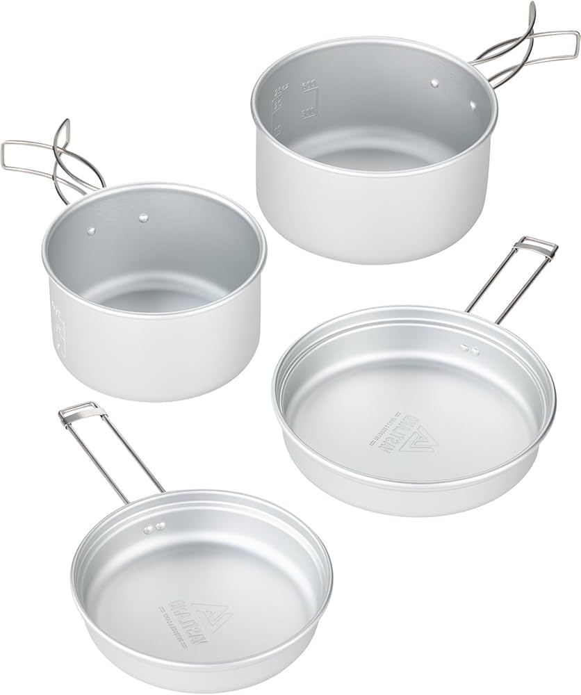 Amazon | VASTLAND(ヴァストランド) クッカー 4点セット アルミ