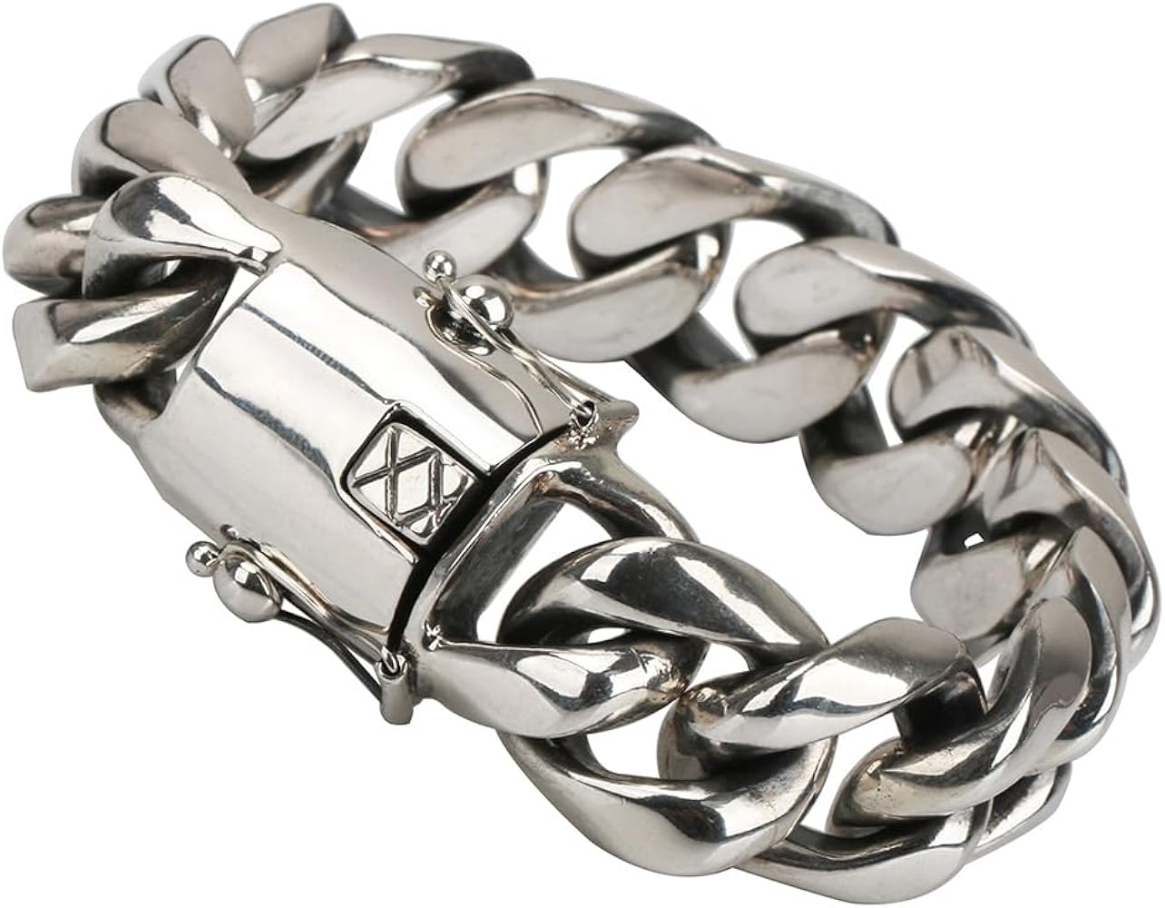 Amazon | [silver KYASYA]超重厚 シルバー925 喜平ブレスレット