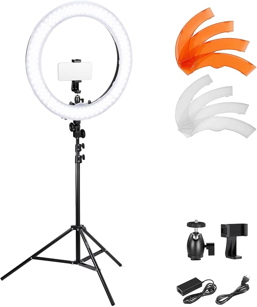Amazon | NEEWER リングライト 18インチ 58W 高出力 5600K 調光可能 高