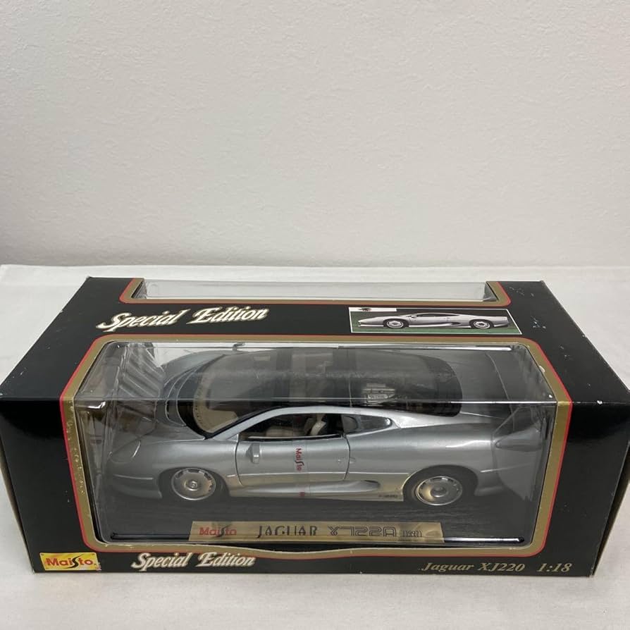 Amazon | 1/18 Jaguar XJ220 Silver マイスト ジャガー ミニカー