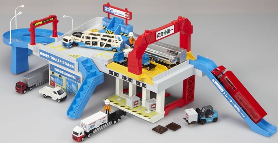 Amazon | トミカ かんたん連結! たのしいトレーラーステーション