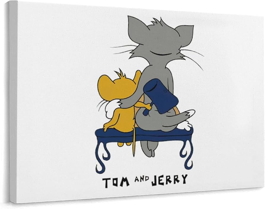 Amazon.co.jp: トムとジェリー アートパネル 壁飾り 壁絵 絵画 装飾画