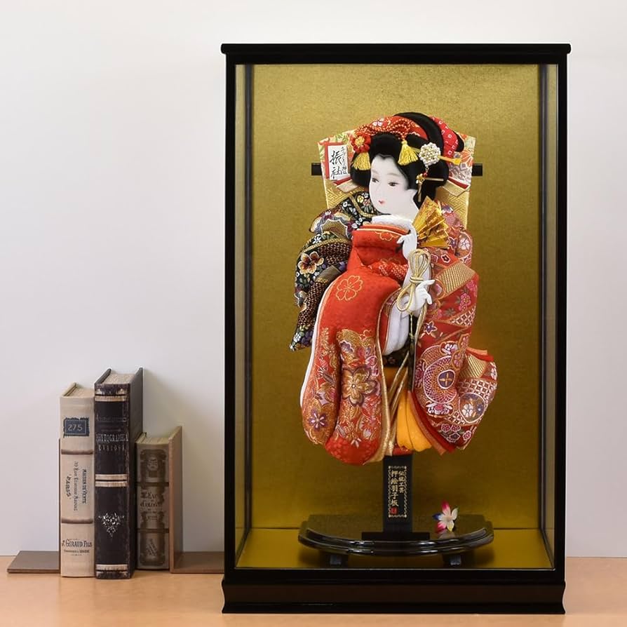 Amazon | 羽子板 お祝い 初正月 羽子板飾り ガラス ケース飾り 正月
