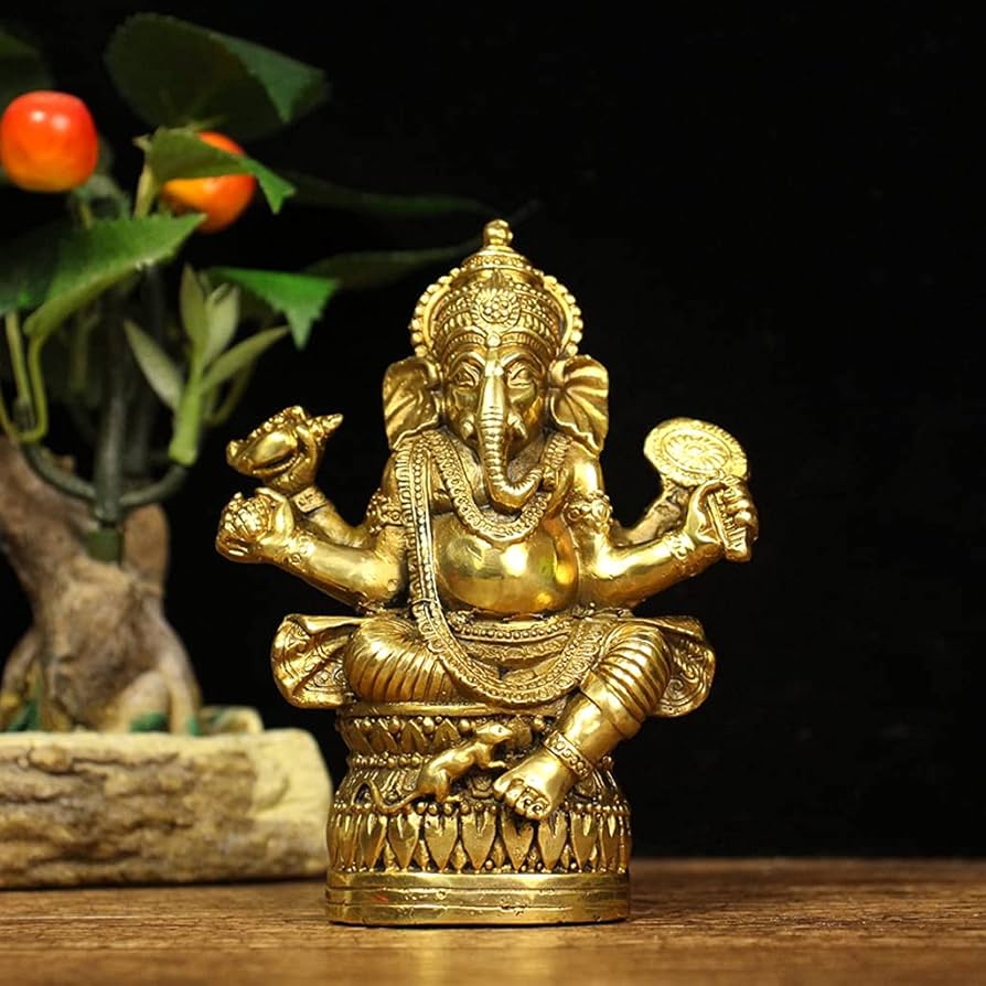 Amazon.co.jp: インドの神様 ガネーシャの置物 ガネーシャ 置物