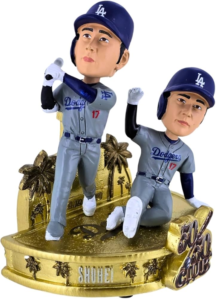 Amazon.co.jp: 大谷翔平 ドジャース バブルヘッド人形, 50/50記念