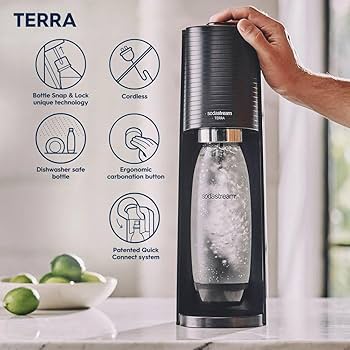 Amazon.com: SodaStream Terra Sparkling Water Maker (White) with