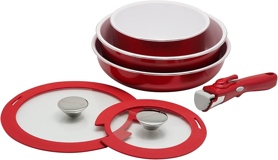 Amazon｜D&S ディーアンドエス 取っ手のとれるフライパン鍋セット