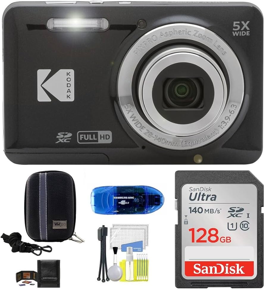 Amazon.com : Kodak Pixpro FZ55 Digital Camera (Black) Bundle