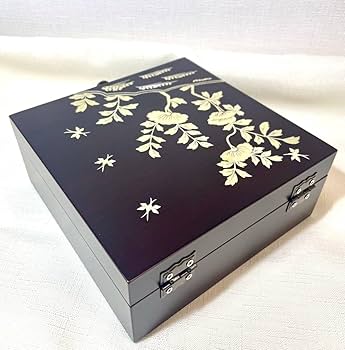 Amazon.co.jp: 極 韓国 螺鈿細工 螺鈿漆器 宝石箱 ジュエリーボックス