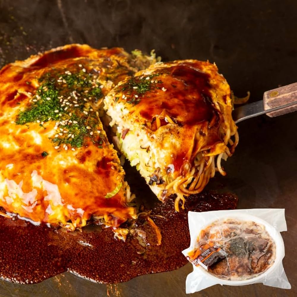 Amazon | 【鉄板将軍】広島お好み焼き 肉玉そば 大容量 450g×5枚入