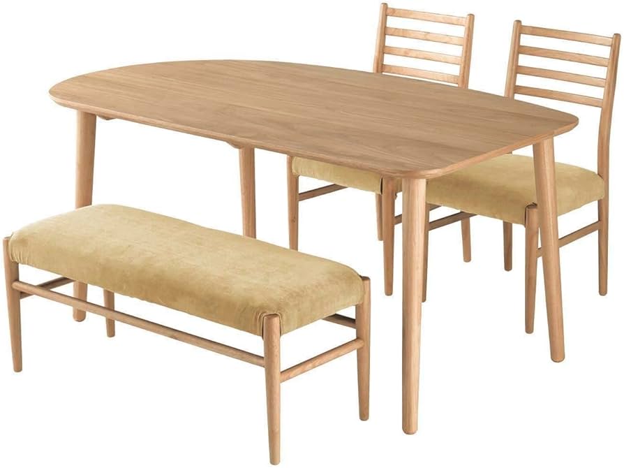 Amazon｜[ベルメゾン] ダイニング テーブルセット 4点 変形 ダイニング