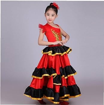 Amazon.co.jp: フラメンコ衣装 スペインダンススカート 社交ダンス