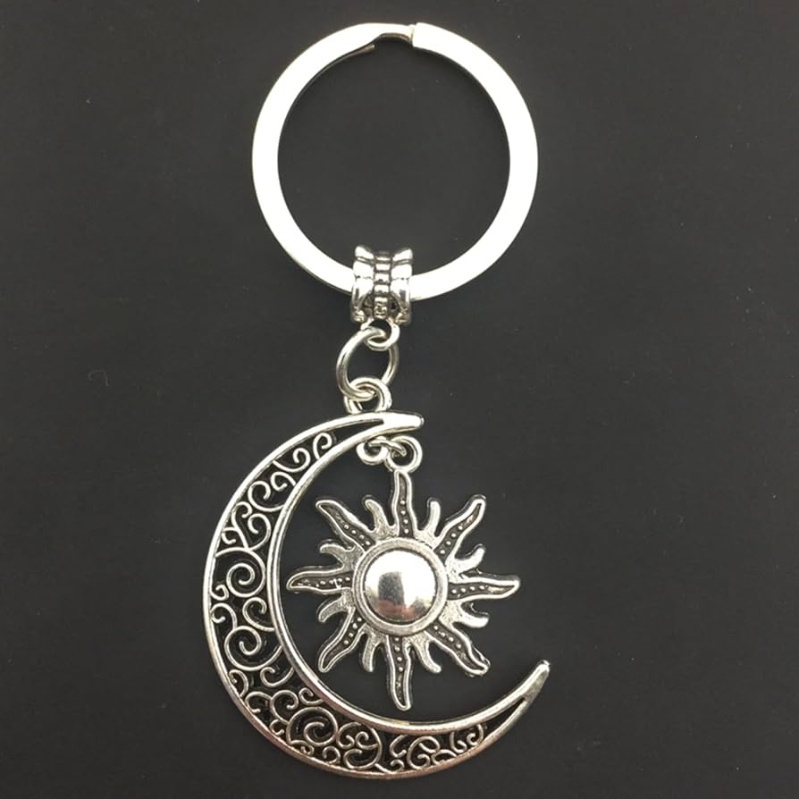 Amazon.co.jp: キーホルダー月と太陽のカップルキーホルダー月と彼氏と
