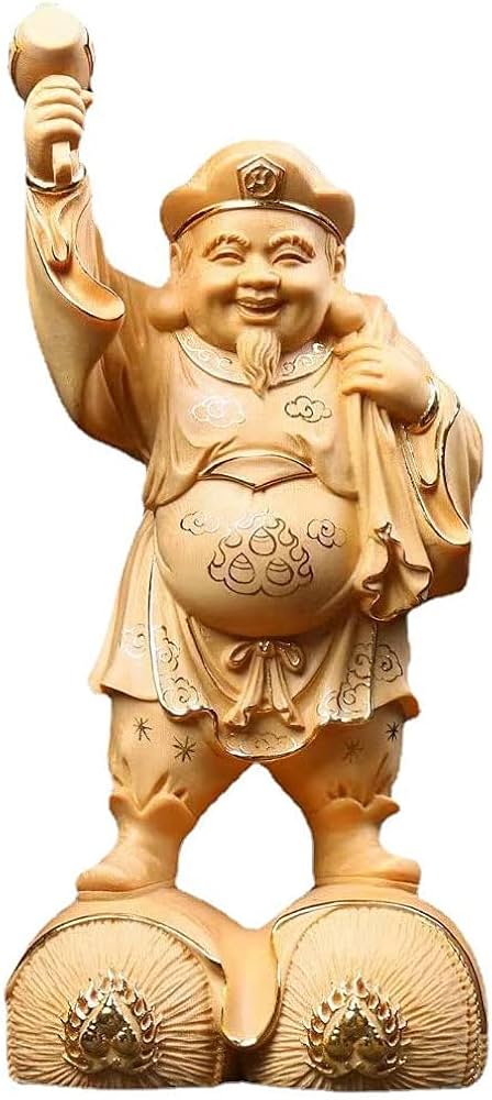 Amazon｜木彫り仏像 開運七福神 大黒天 置物 商売繁盛 厄除け・開運