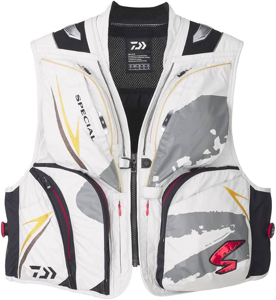 Amazon | ダイワ(DAIWA) 鮎ベスト DV－1023 ライトグレー 2XL