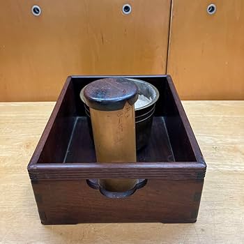 Amazon.co.jp: レトロ アンティーク 煙草盆 火入れ 灰付き 骨董品 江戸