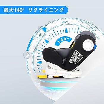 Amazon | LETTAS チャイルドシート 360° 回転式 0か月~12歳頃(0-36kg