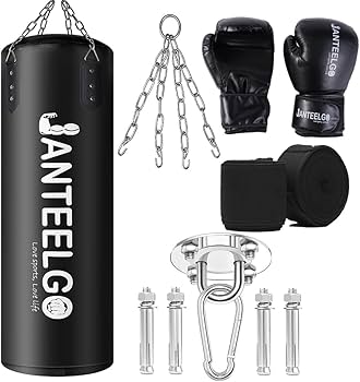 Amazon | サンドバッグ 吊り式タイプ 耐久性のあるPU材質 未充填 100cm