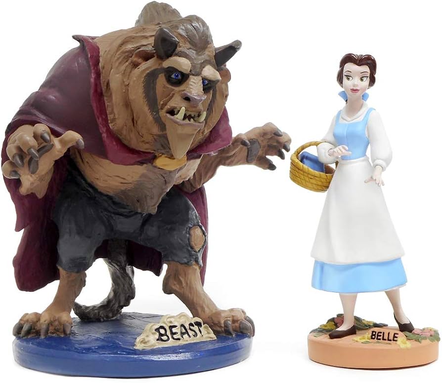 Amazon.co.jp: 美女と野獣 ベル&ビースト スカルプチャー マケット 2点