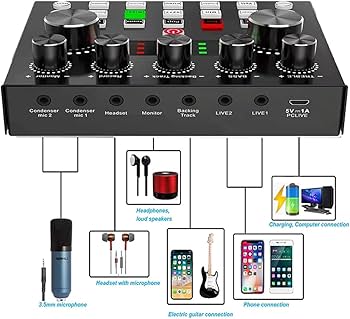 Amazon | BONKYO カラオケセット家庭用 DJ ミキサー セット ライブ配信
