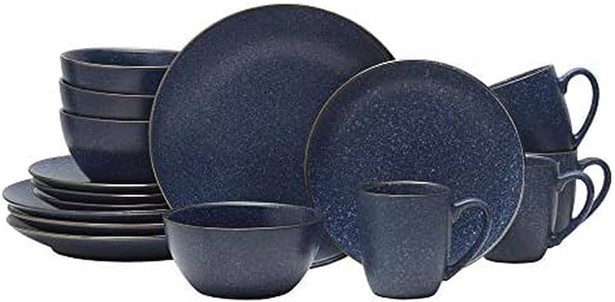 Amazon.com | Gourmet Basics by Mikasa Juliana Blue 16 Piece