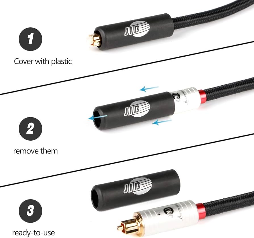 Amazon | BOAACOUSTIC JIB HiFiファイバー光オーディオケーブル、トス