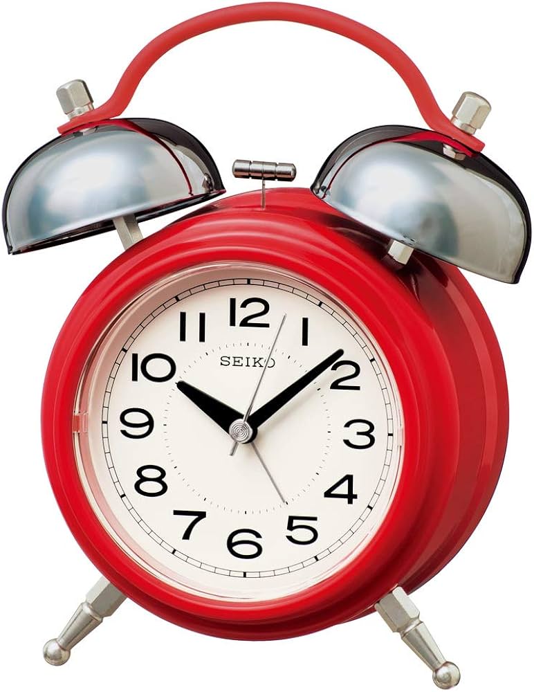 Amazon.co.jp: セイコークロック 置き時計 02:赤 本体サイズ: 17.8