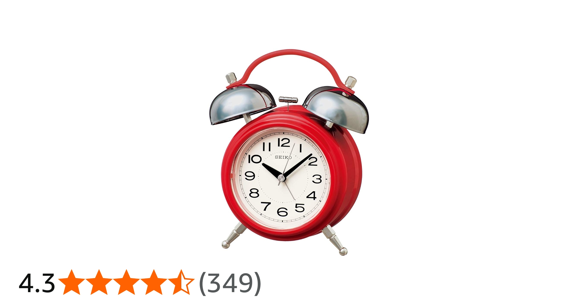 Amazon.co.jp: セイコークロック 置き時計 02:赤 本体サイズ: 17.8