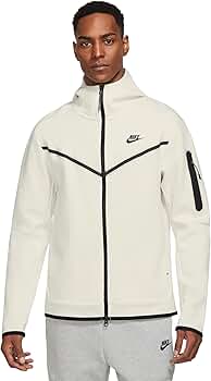 Nike Men's Sportswear Phantom/Black Tech Fleece Full-Zip Hoodie