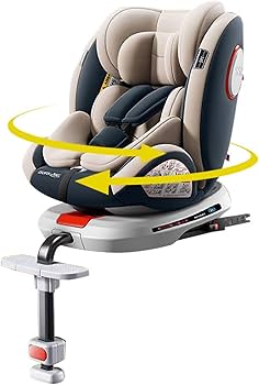 Amazon | HZDMJ チャイルドシート 360度 回転式 ISOFIX対応 成長に