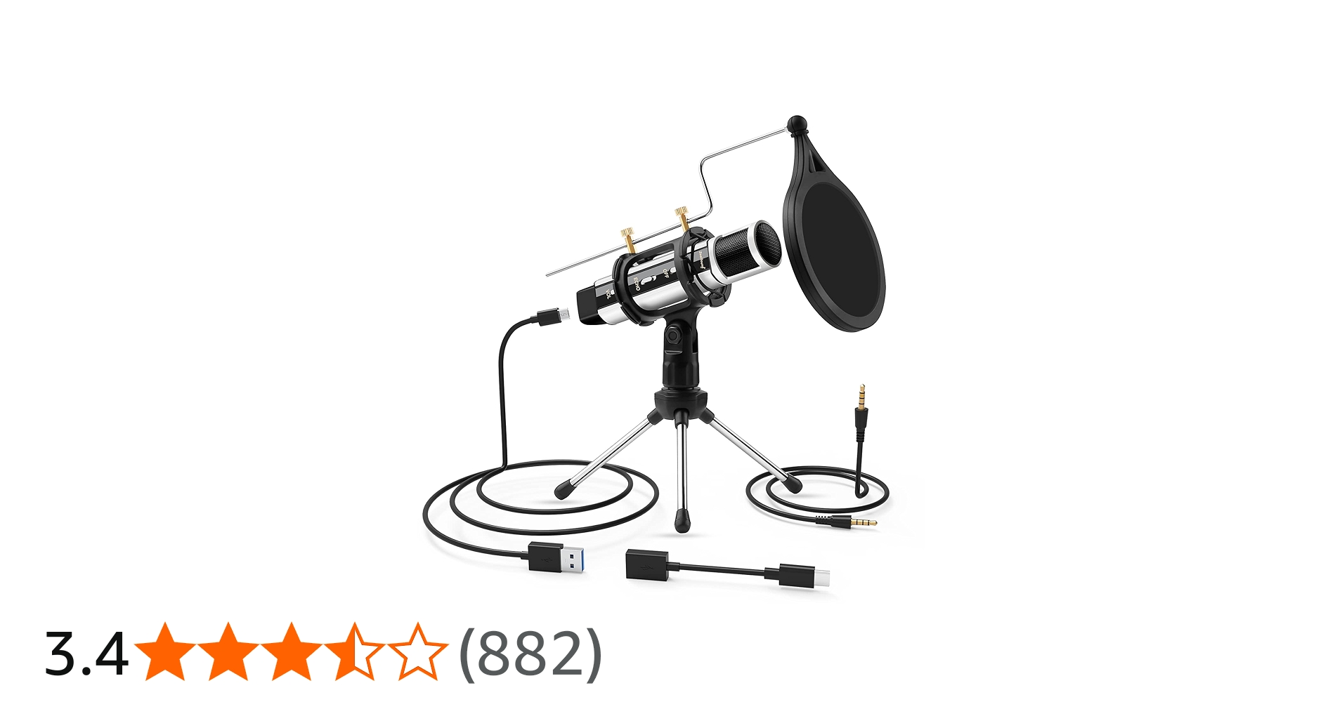 Amazon.co.jp: ZealSoundコンデンサー マイク カラオケ/スマホマイク