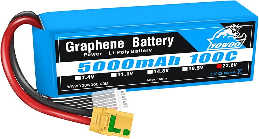 Amazon.co.jp: Yowoo RC リポバッテリー6S 5000mAh 100C 22.2v