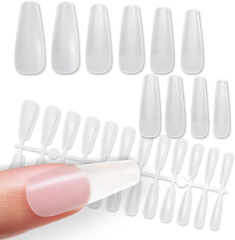 Amazon | ネイルチップ 【ロングバレリーナ】 240枚 10サイズ 付け爪