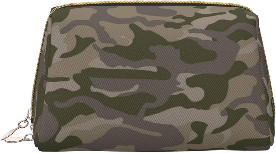 Amazon.co.jp: 化粧ポーチ 迷彩柄 カモフラ 小物入れ レザー トラベル