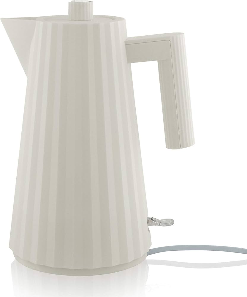 Amazon | Alessi Plissé MDL06W/USA - 熱可塑性樹脂の電気ケトル US