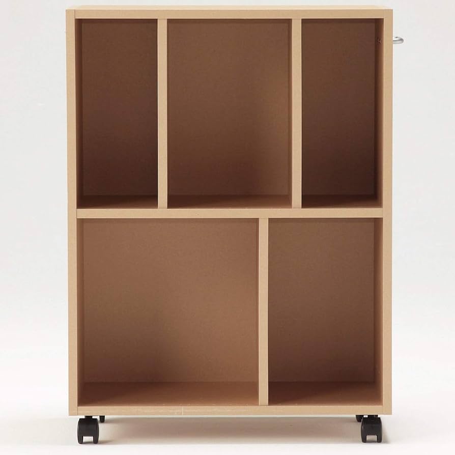 Amazon｜無印良品 パルプボードボックスキャスター付・ベージュ