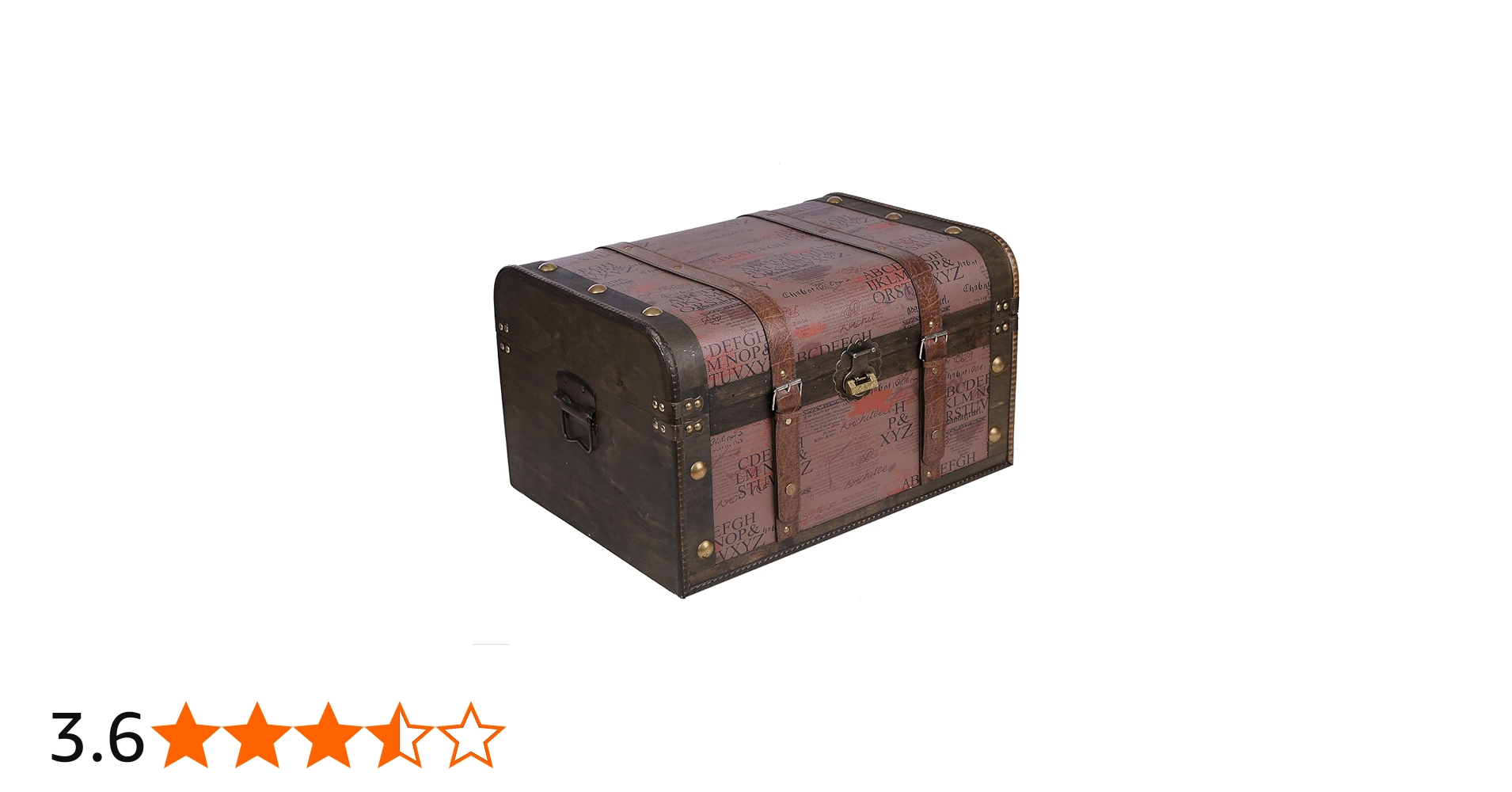 Amazon | Aoakua 鍵付き 海賊木箱 アンティーク宝箱 特大サイズ （横幅