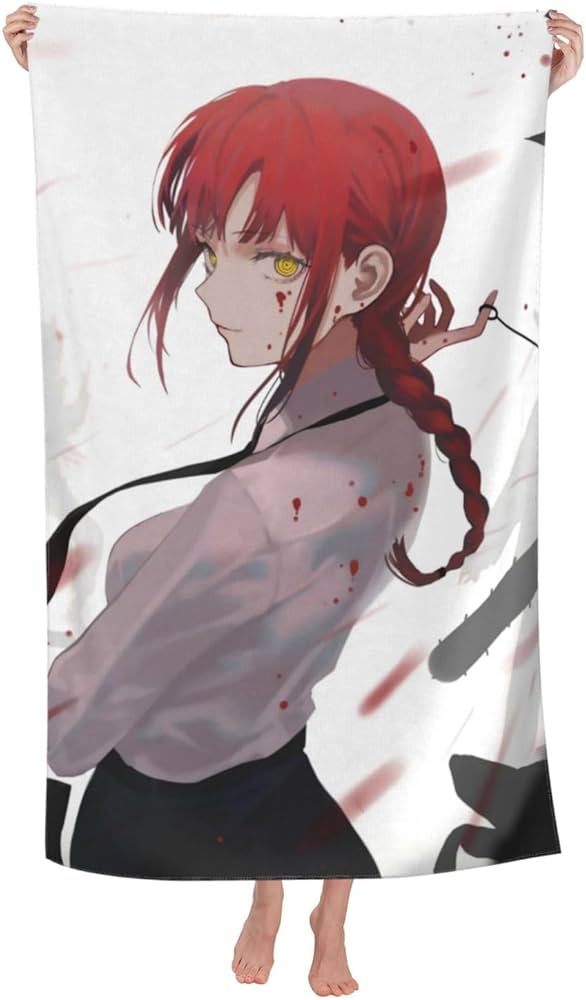 Amazon｜バスタオル マキマ チェンソーマン ふわふわ マイクロ