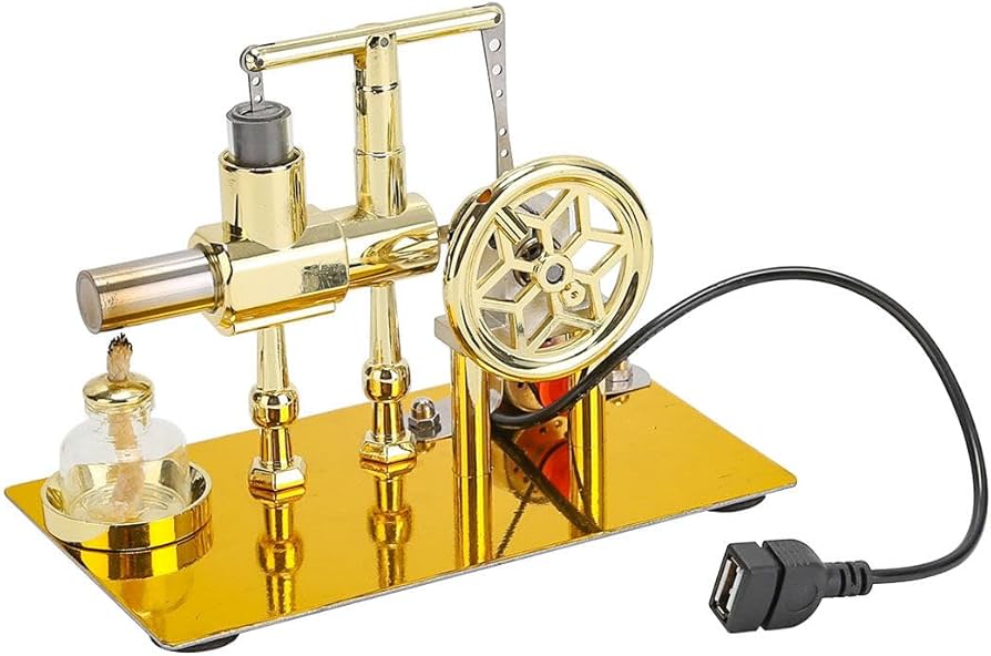 Amazon.co.jp: USBライト付き熱風スターリングエンジン、エンジン