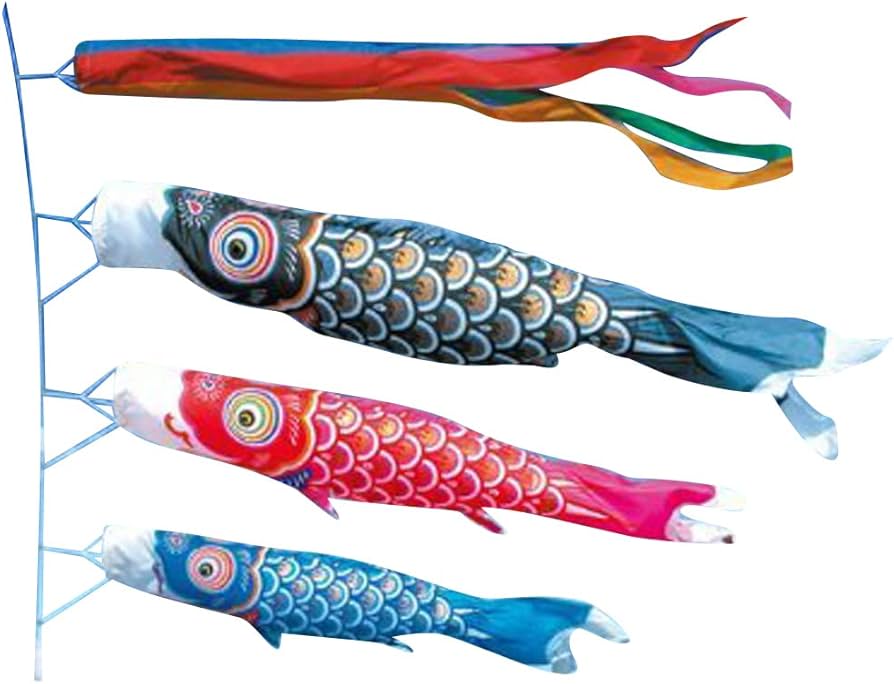 Amazon | 徳永 鯉のぼり （ポール別売） ゴールド鯉セット 3m6点セット